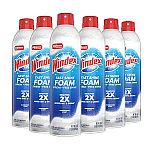 Pack of 6 Windex Fast Shine Foam Glass Cleaner 19oz $11.73