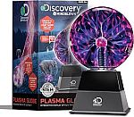 Discovery Plasma Globe Lamp, Touch & Sound Sensitive Lightning $10