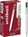 Pack of 12 Uniball One 0.38mm Ultra Micro Black Gel Pen $9.07