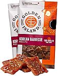2-pack 9oz Golden Island Korean BBQ Pork Jerky $16